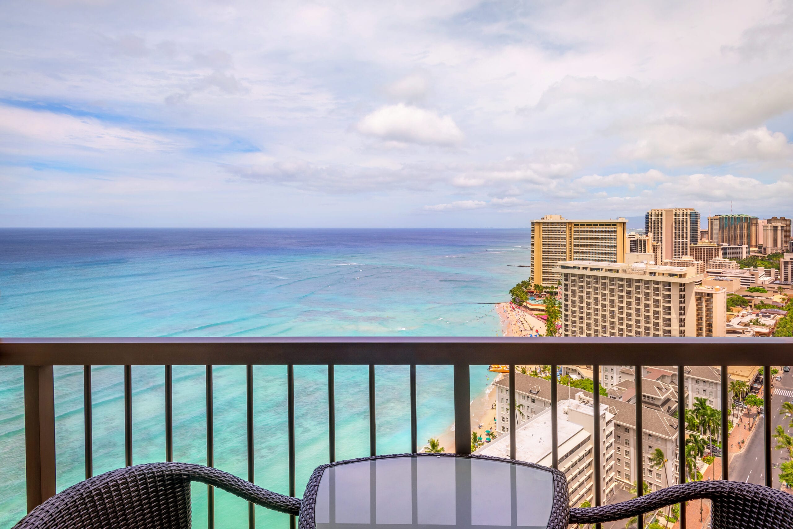 OceanFront Ewa View Balcony-Hyatt-Regency-Waikiki