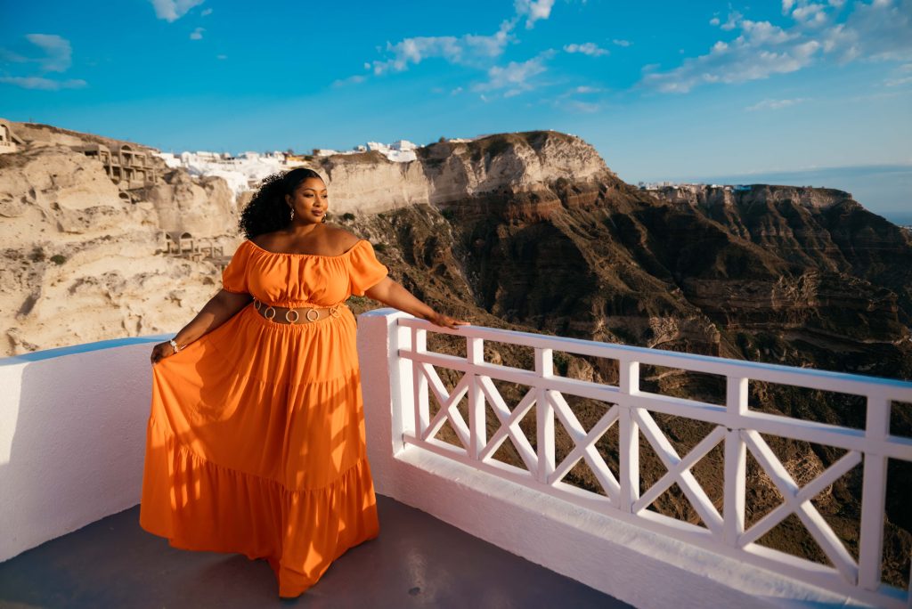 Travel Divas Orange beautiful dress